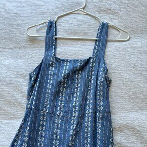Madewell | Embroidered Button-Back Tiered Sundress Size 0